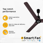 Atomberg Aris Contour Smart 48" BLDC Ceiling Fan (Umber Brown) | AT-145