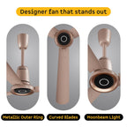 Atomberg Studio Nexus Smart 1400mm BLDC Ceiling Fan with IoT & Remote Control (Rose Gold) | AT-150