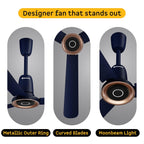 Atomberg Studio Nexus Smart 1400mm BLDC Ceiling Fan with IoT & Remote Control (Ritz Blue) | AT-148