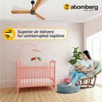 Atomberg Renesa+ 56" 35 Watt BLDC motor Energy Saving Anti-Dust Speed Indicator Light  Ceiling Fan with Remote Control (Golden OakWood) Pack  AT-102