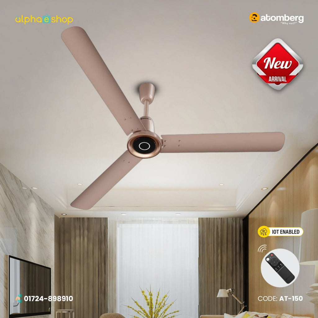 Atomberg Studio Nexus Smart 1400mm BLDC Ceiling Fan with IoT & Remote Control (Rose Gold) | AT-150