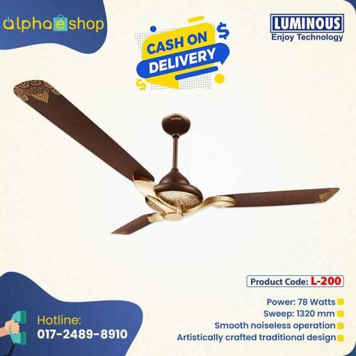 Luminous Jaipur Mahal 52'' (Tan Brown) L-200