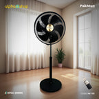 Pakhtun Tezra-450-PP-B 18-Inch-High Speed Remote Control Stand Fan (Black) | PK-131