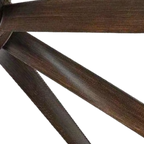Qulik Helix UL 60"- Modern Decorative Silent ABS Blade Under light with Remote Ceiling Fan (DarK Wood) Q-6522-DW