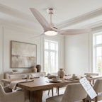 Aero Elite UL 52" BLDC Motor 3 Blade WiFi Remote Control LED Ceiling Fan