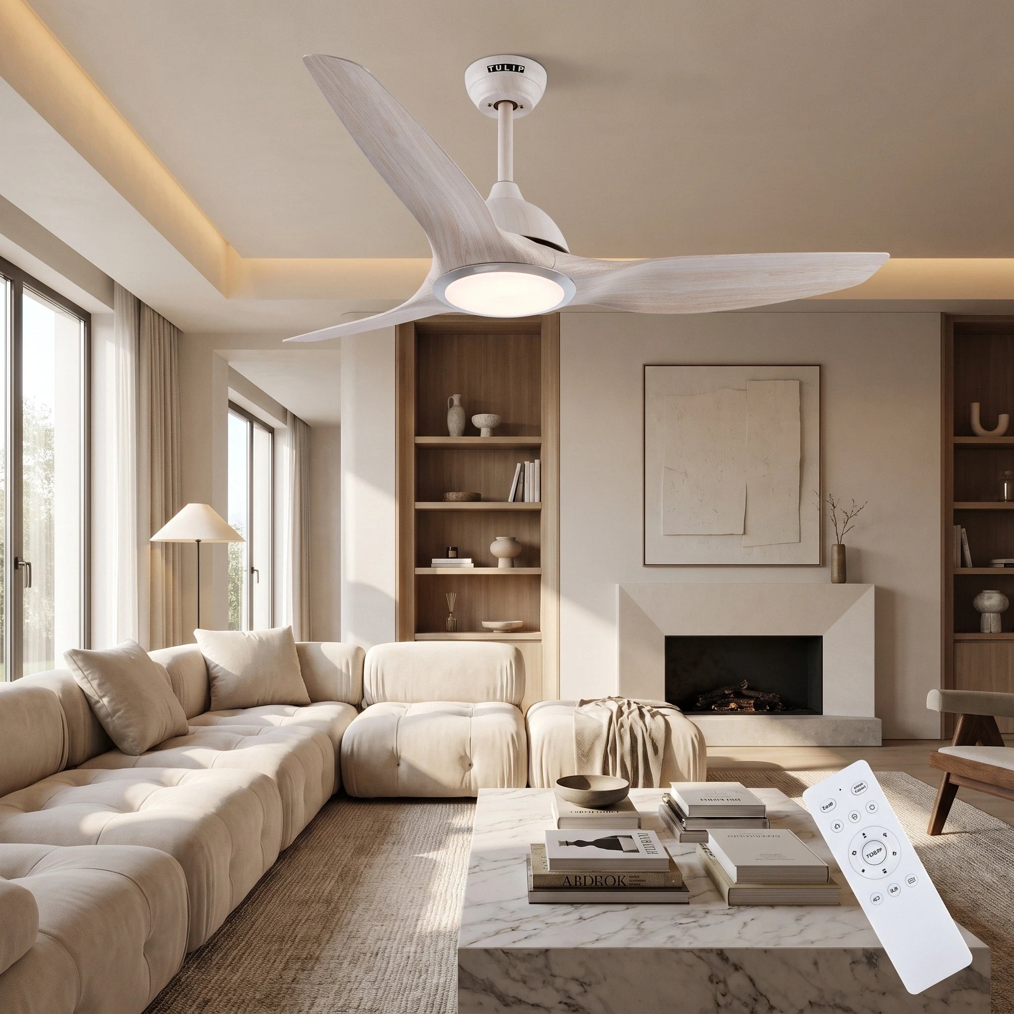 Aero Elite UL 52" BLDC Motor 3 Blade WiFi Remote Control LED Ceiling Fan