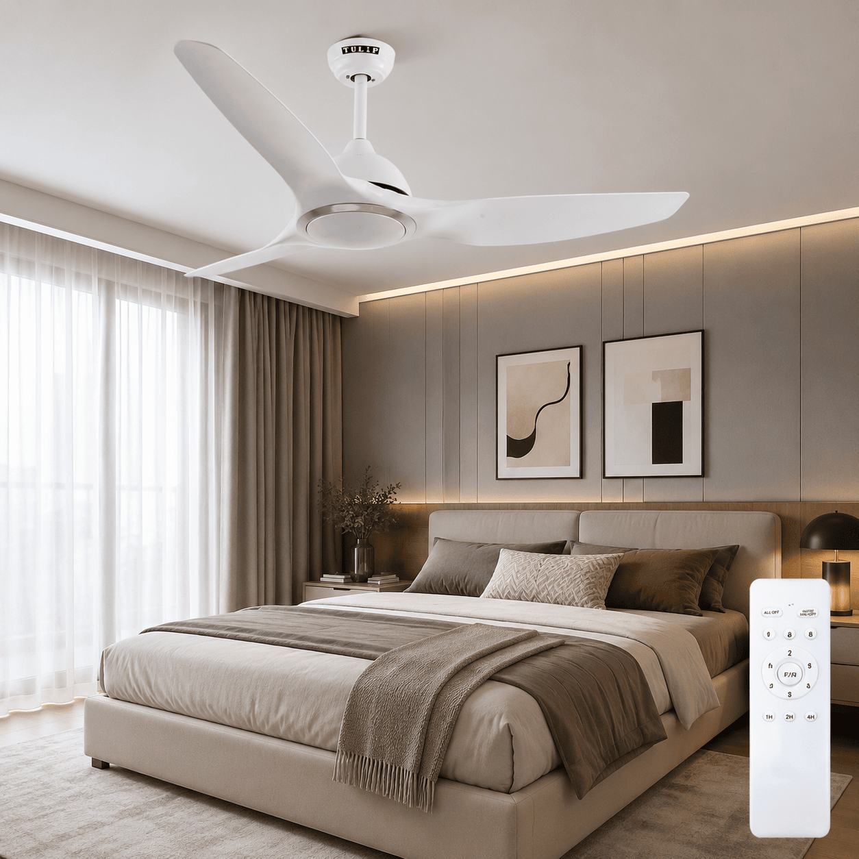 Aero Silk 52" BLDC Motor 3 Blade WiFi Remote Control Ceiling Fan