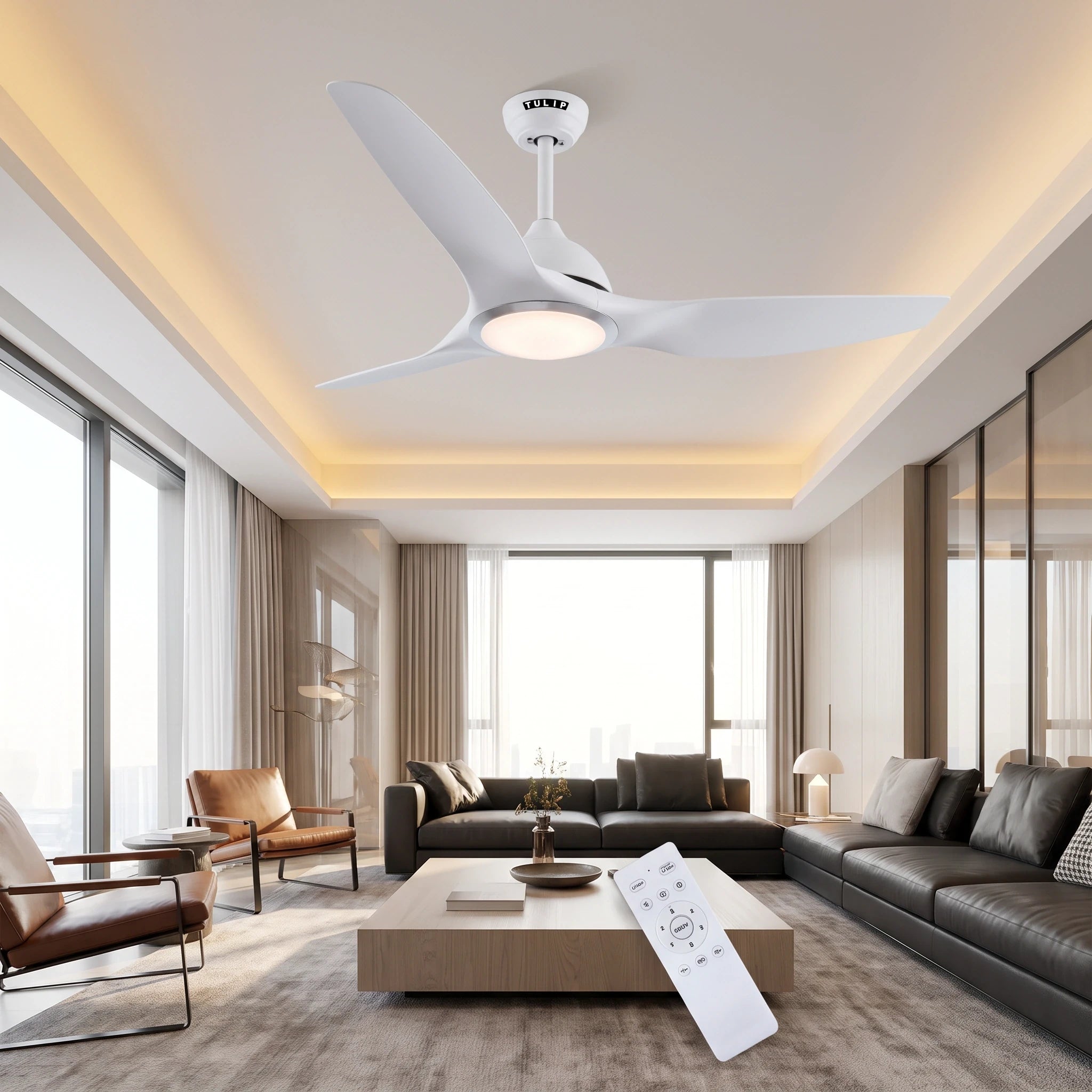 Aero Silk UL 52" BLDC Motor 3 Blade WiFi Remote Control LED Ceiling Fan