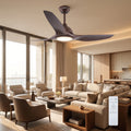 Aero Wood UL 52" BLDC Motor 3 Blade WiFi Remote Control LED Ceiling Fan