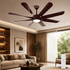 Breeze Air 60" BLDC Motor 8 Blade Remote Control LED Ceiling Fan