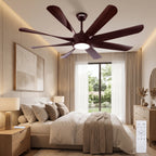 Breeze Air 60" BLDC Motor 8 Blade Remote Control LED Ceiling Fan