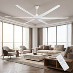 Hexa Tornado 80" BLDC Motor Remote Control White Colour Ceiling Fan