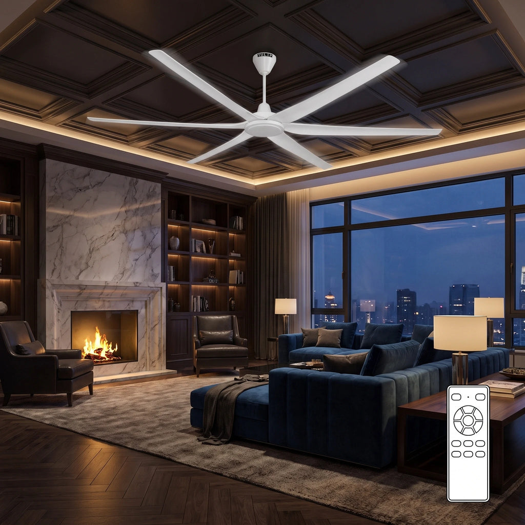 Hexa Tornado 80" BLDC Motor Remote Control White Colour Ceiling Fan