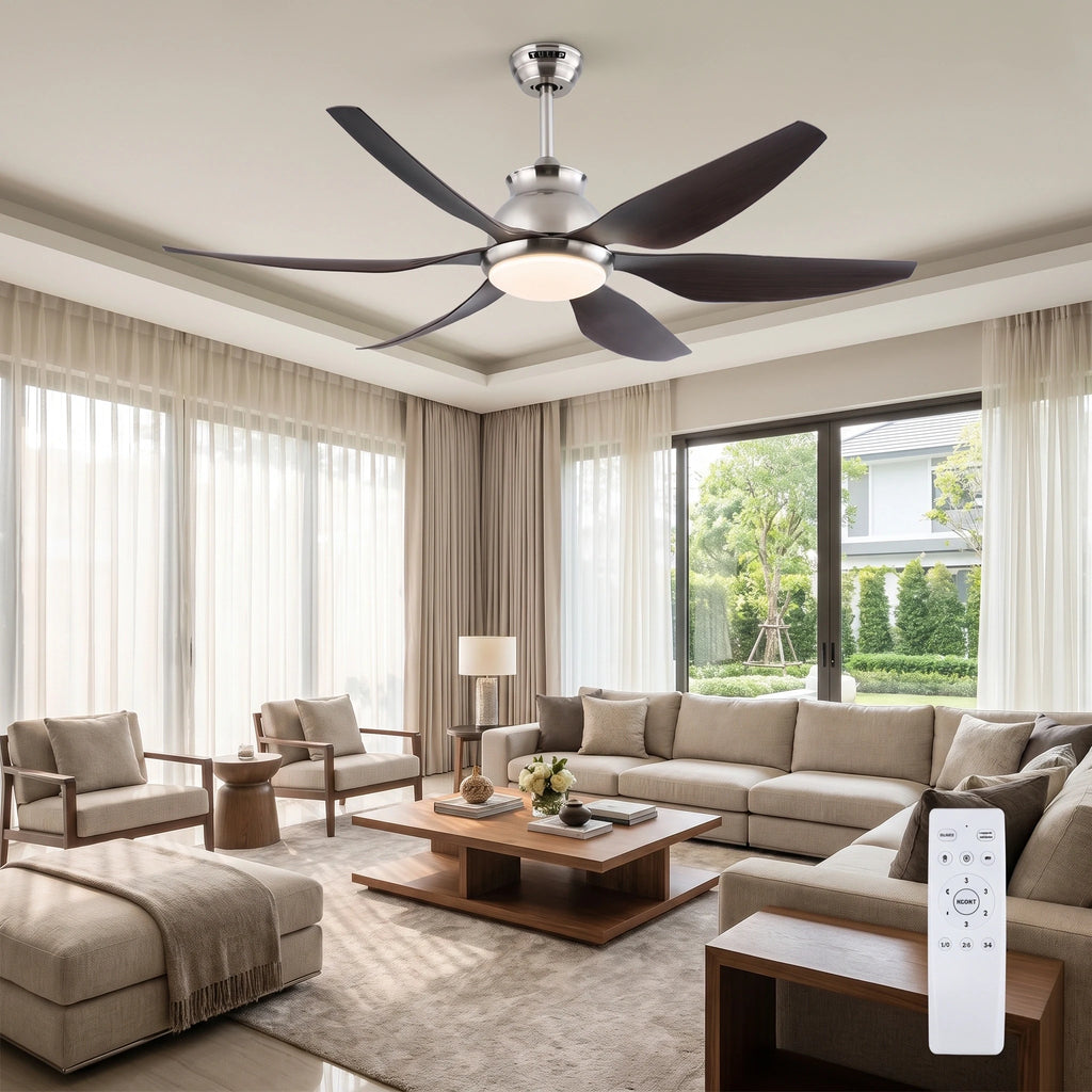 Riviera Curve 54" BLDC Motor 6 Blade Remote Control LED Ceiling Fan
