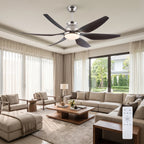 Riviera Curve 54" BLDC Motor 6 Blade Remote Control LED Ceiling Fan