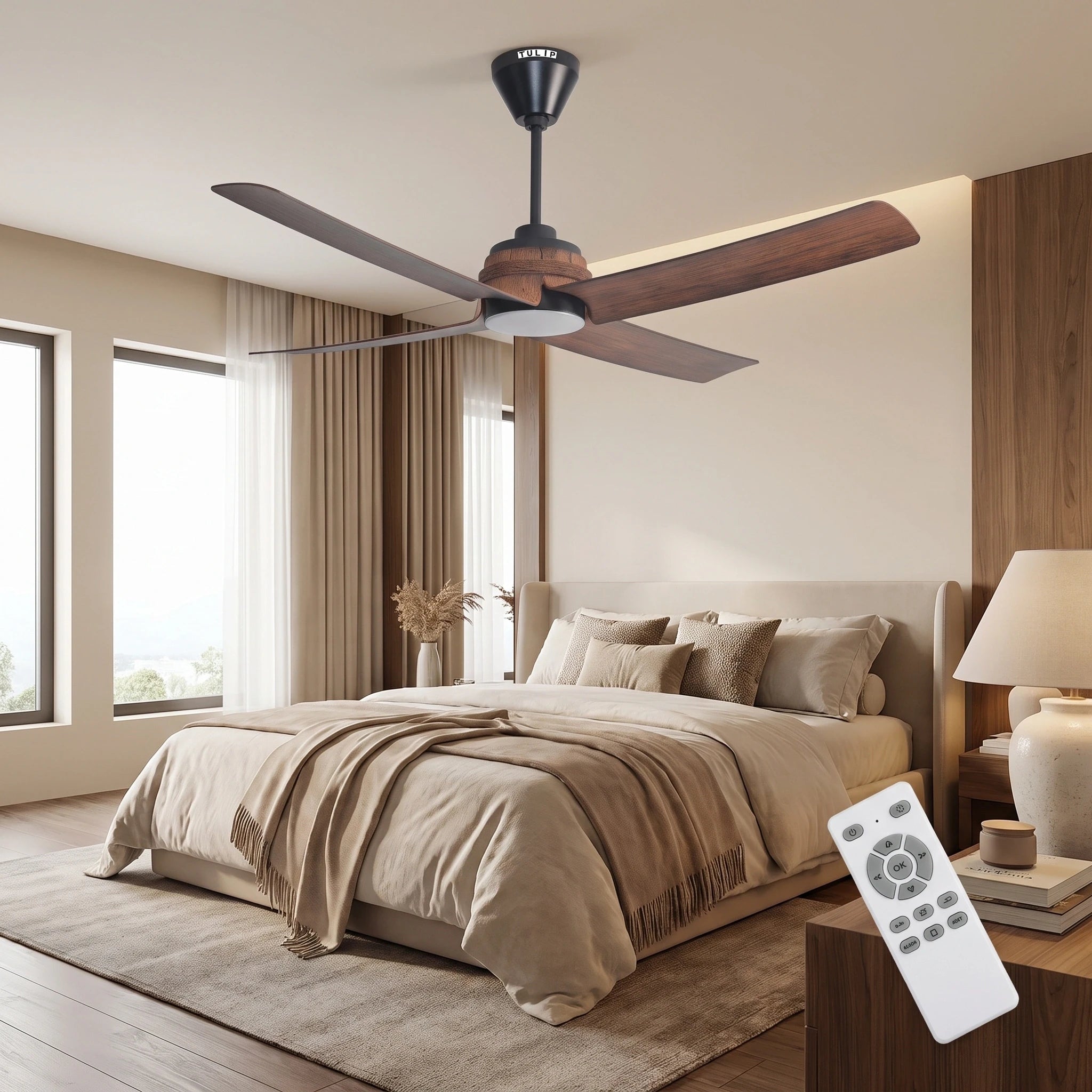 Royal Bloom 52" BLDC Motor LED Dual Colour Remote Control Ceiling Fan
