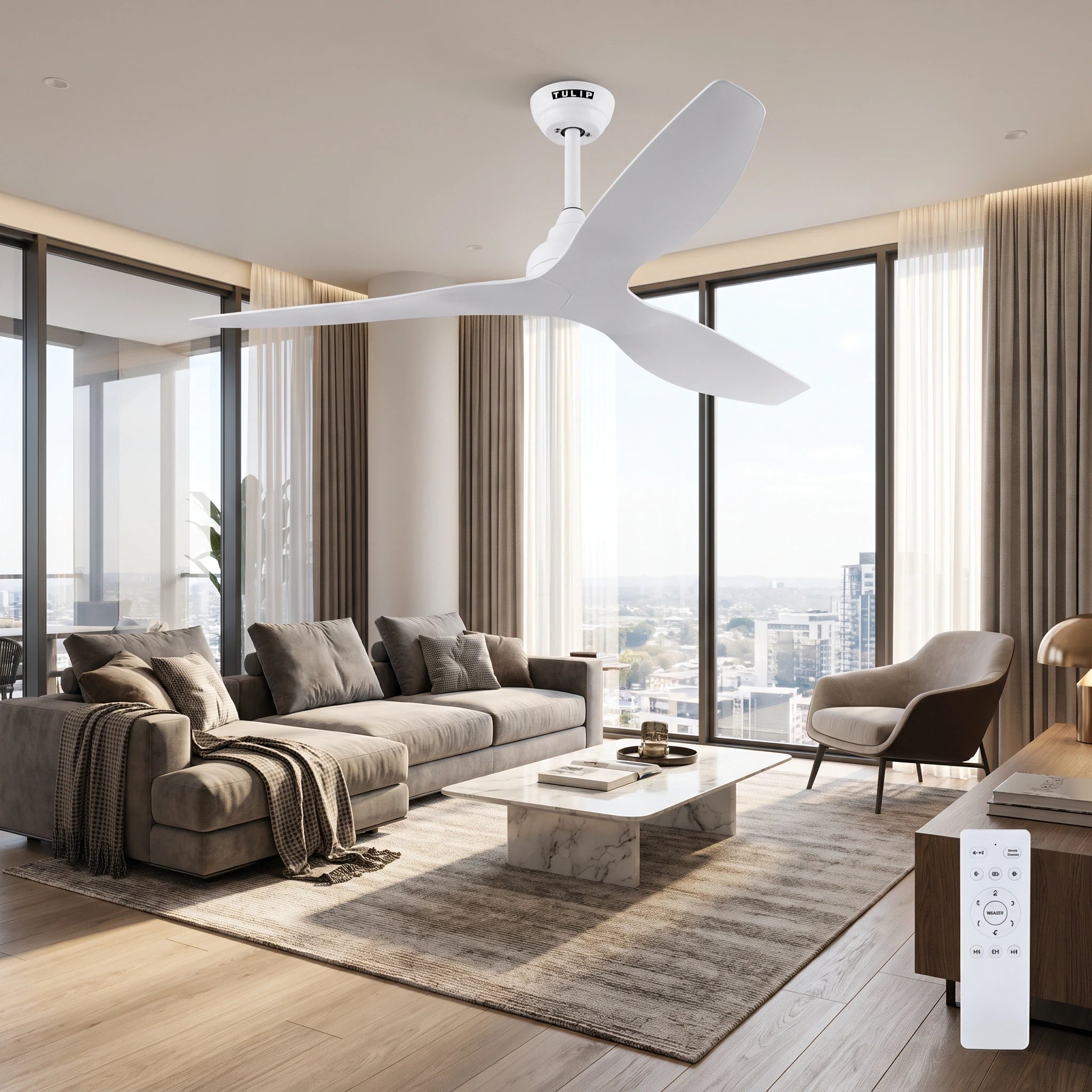 Senorita 52" BLDC Motor 3 Blade WiFi Remote Control Ceiling Fan