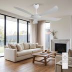 Storm 56" BLDC Motor 5 Blade Remote Control White Colour Ceiling Fan